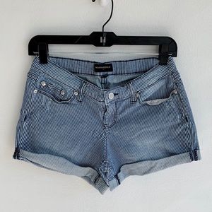 Banana Republic Striped Denim Shorts